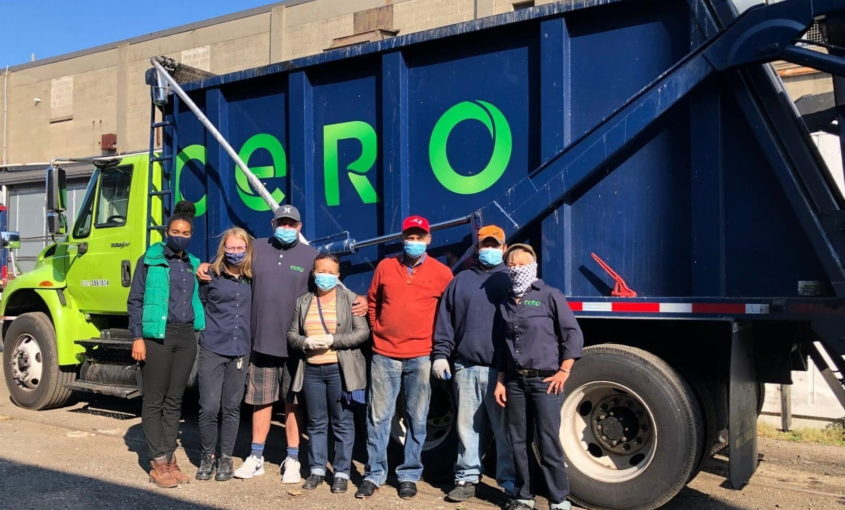 PHOTO: CERO founders together with a waste truck
