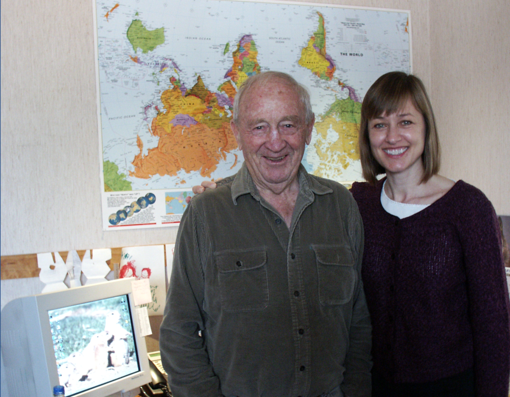 Hal and Elizabeth at the Untours Foundation office